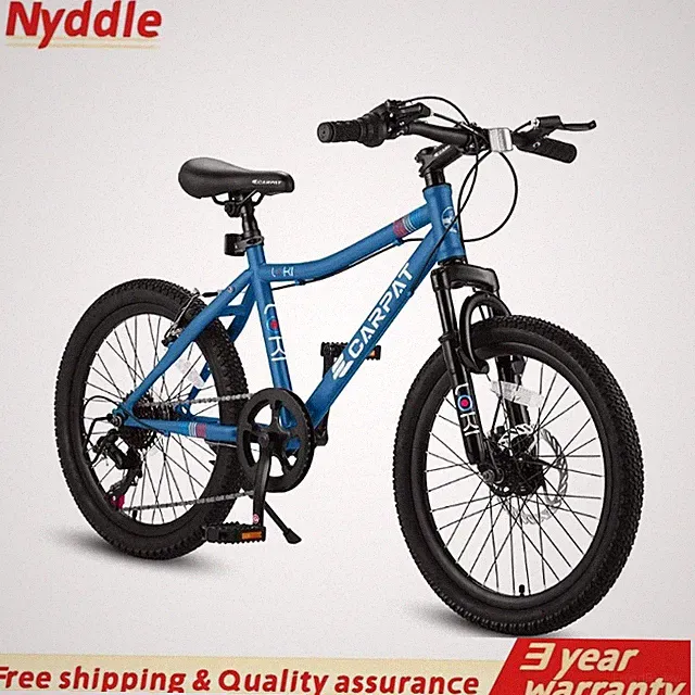 20 Inch Kids' Bike 7 Speed Front Suspension Disc Brake Rear V-Brake, Ages 8-12