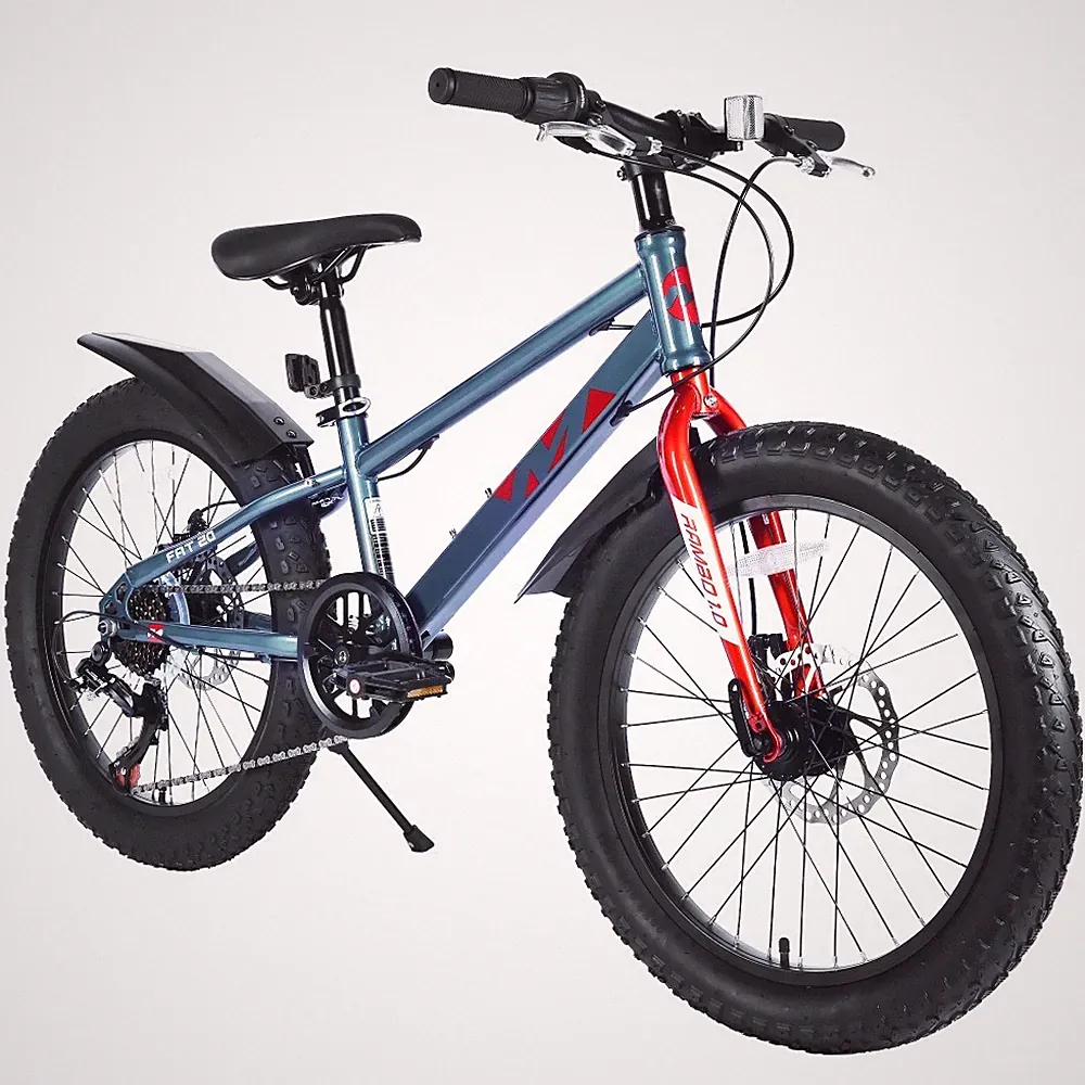 20" Kids Mountain Bike 7-Speed Fat Tire Bicycle Dual Disc Brake for Boys & Girls