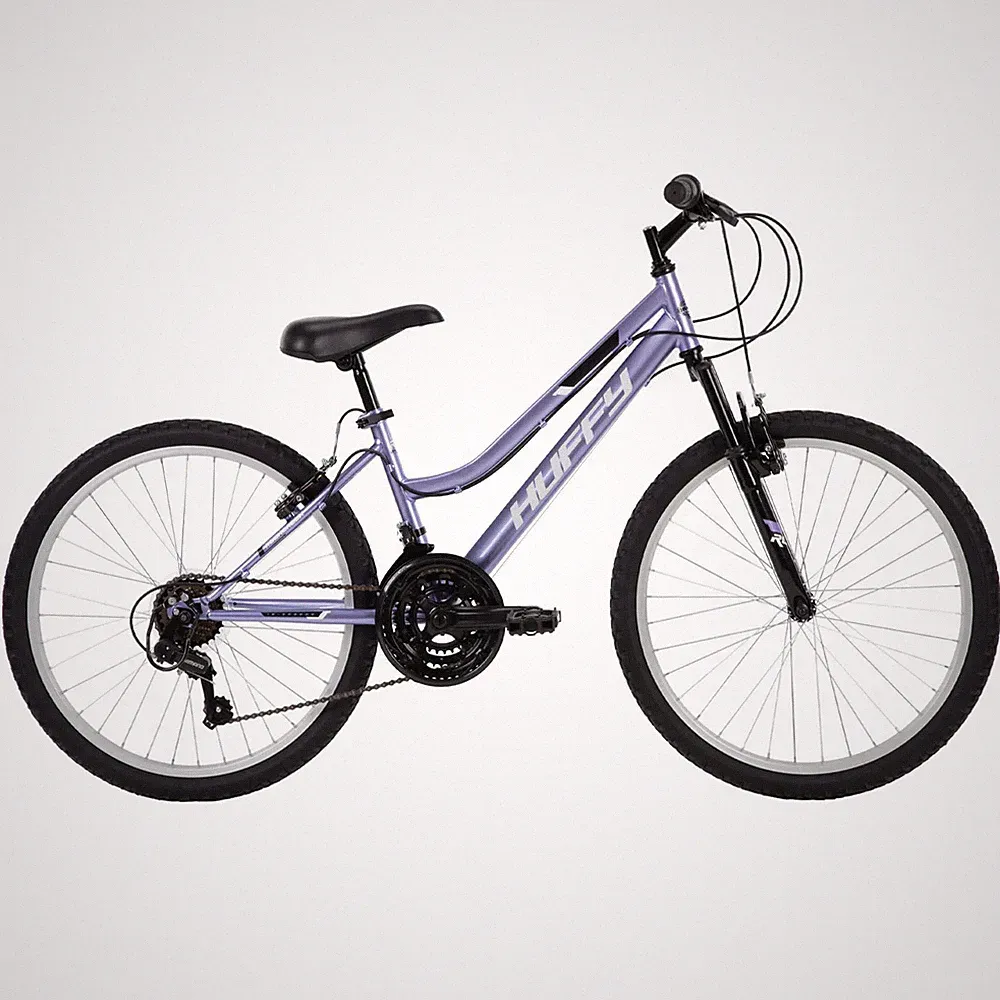 24" Girls Women 18 Speed Mountain Bike Rock Creek Purple Bicycle 4'6" - 5'6" NEW