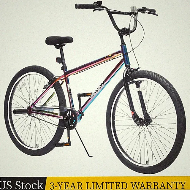 26″ Freestyle Bike for Teens Single-Speed Front Caliper Brake Rear V Brake Bike