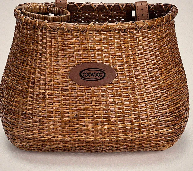 Bike Basket - Handmade Rattan Bike Baskets for Girls Women - Front Bicycl
