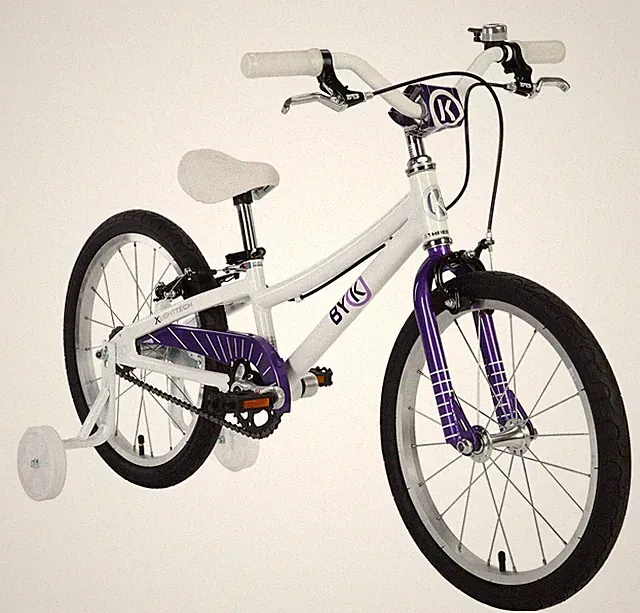 ByK E-350 Girls Deep Violet - 18" Kid's Bicycle - Age 5-7, ONLY 17 LBS