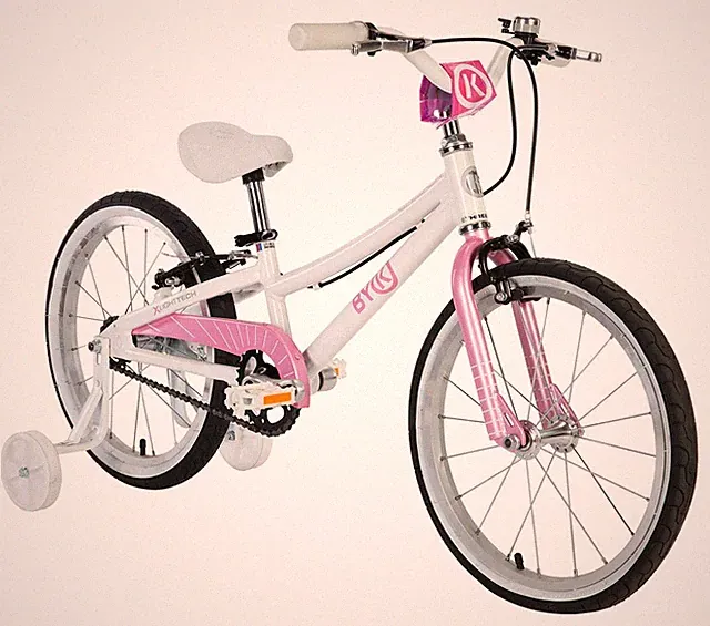 ByK E-350 Girls Pretty Pink - 18" Kid's Bicycle - Age 5-7, ONLY 17 LBS