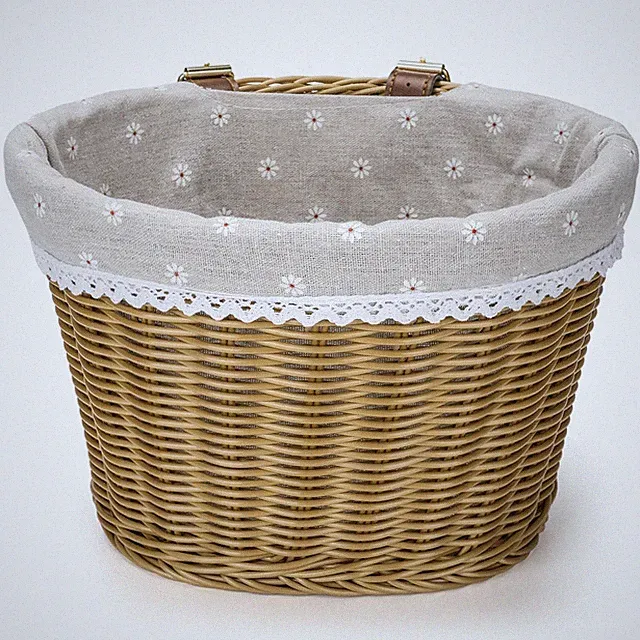 CXWXC Bike Basket Front Bicycle Bike Basket for Girls Women Handmade Woven...