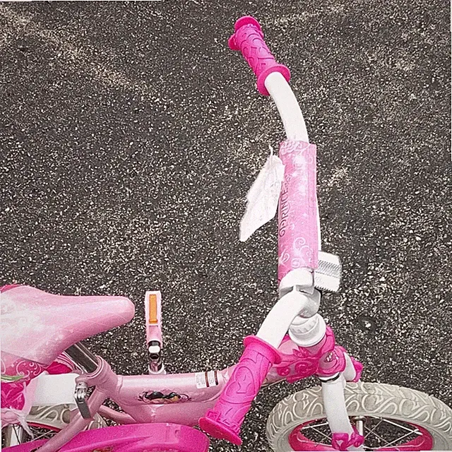 Disney Princess Girls 12in Pink Kids Bike w/ Training Wheels & Basket