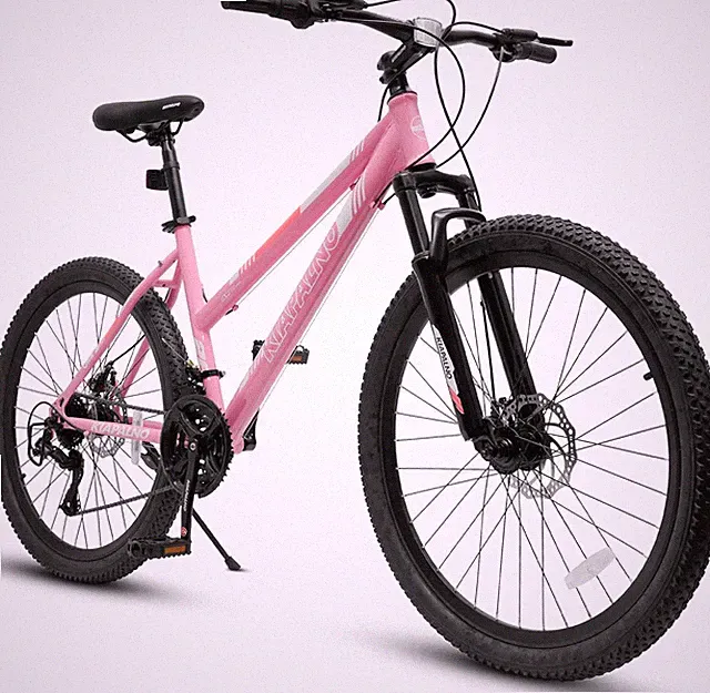 Ecarpat 20 24 26 Inch Women Girls Mountain Bike, Disc/V Brakes 21 Speeds Women B