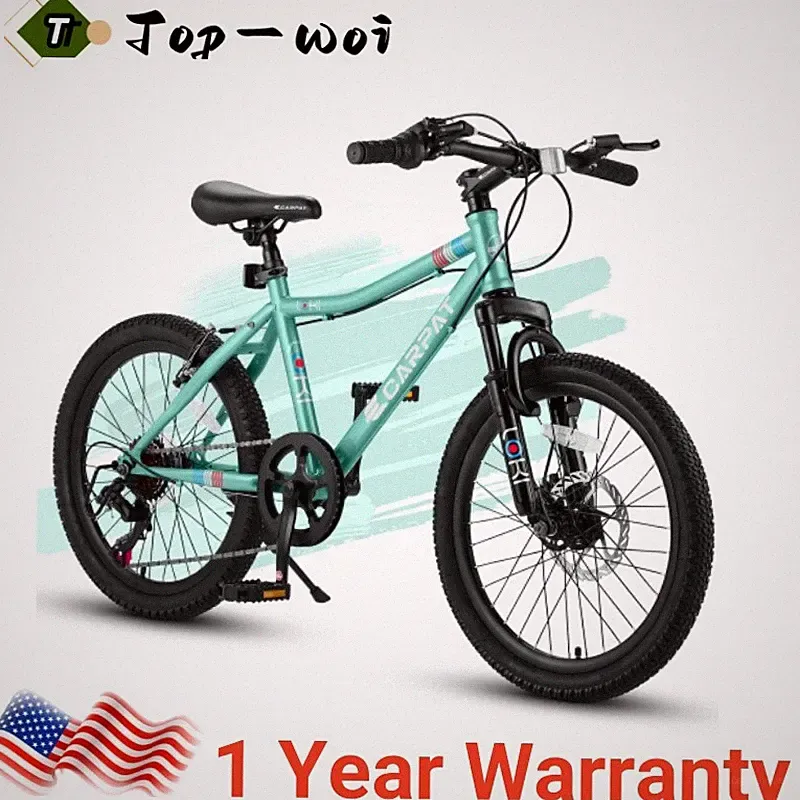Ecarpat 20 Inch Kids Bike, Boys Girls Mountain Bike Ages 8-12, 7 Speed Bicycles