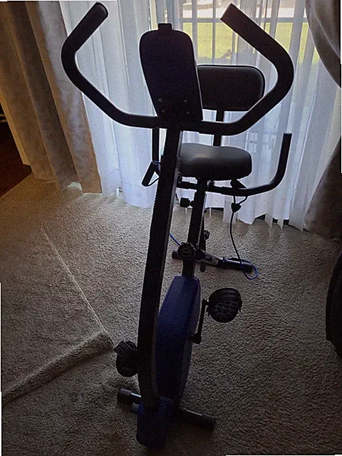 Folding Exercise EZ Bike Fitness Upright Recumbent X-Bike Adjustable Resistance