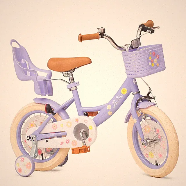 Girls Bike with Basket for Toddlers and Kids Aged 3-14 Years Old, 14 16 18 In...