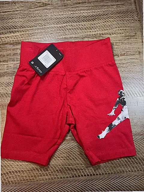 Jordan Girls Gym Red biker shorts - medium 10 - 12 years - NWT