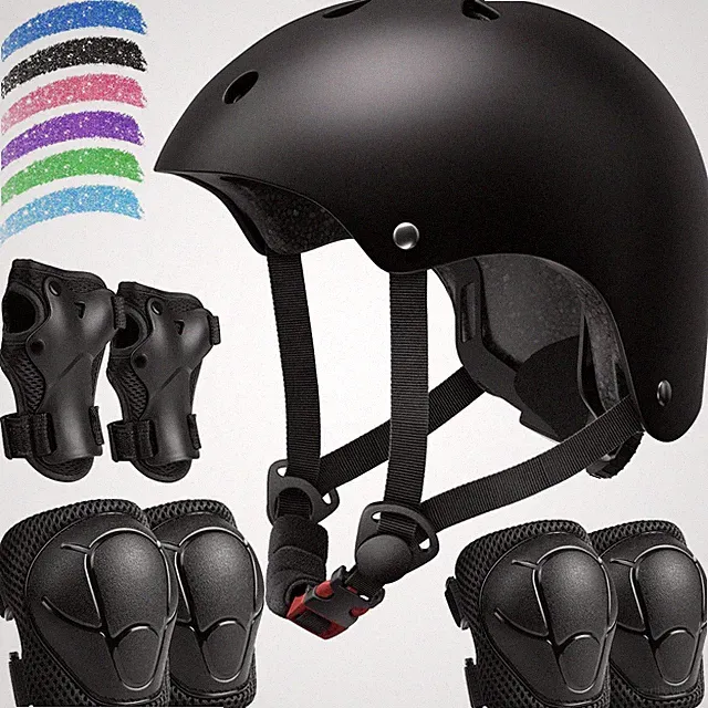 Kids Bike Helmet Set, Adjustable Helmet for Ages 2-3-5-8-14 Year Boys Girls,...