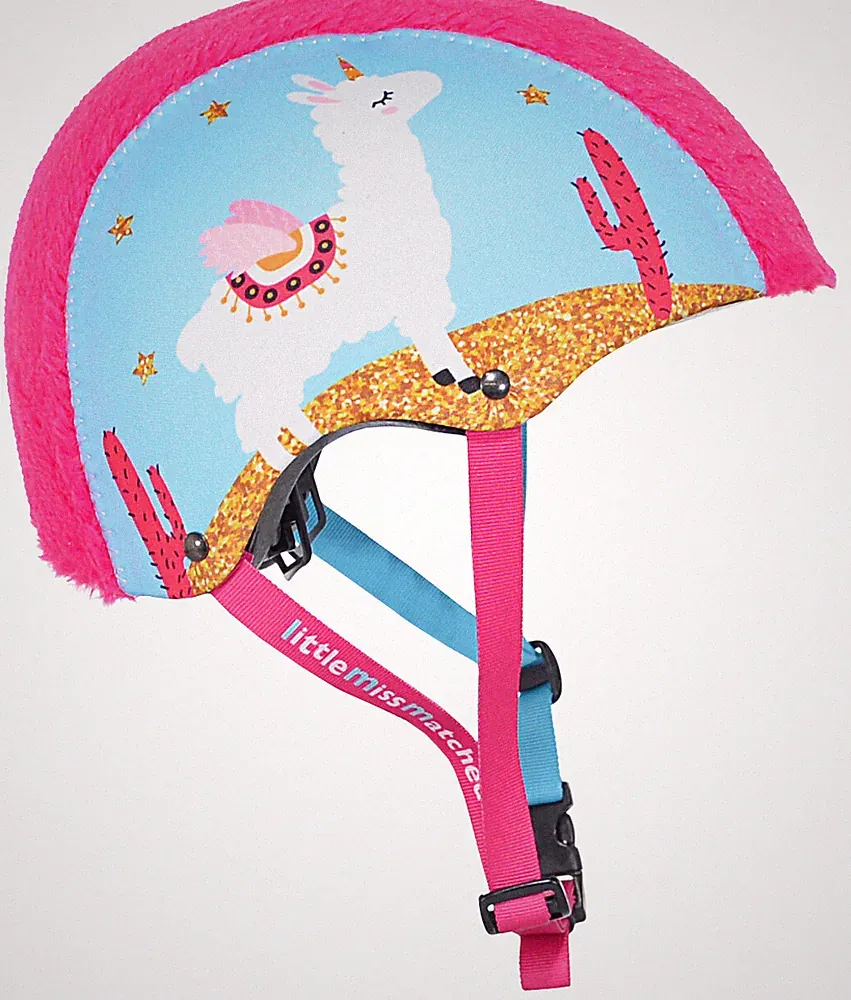 Little MissMatched Furrr-tastic Llamacorn Girls Bicycle Helmet: 5+ (50-54 cm)