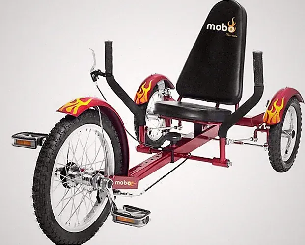 Mobo Triton Ultimate Three Wheeled Cruiser Kids Youth Ride On Red Trike New