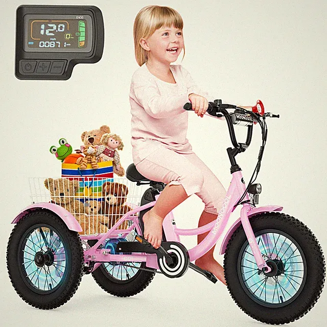 NAIZEA 16" Electric Bike 250W Electric Trike 12.5MPH & 35Miles Aluminum Etrike