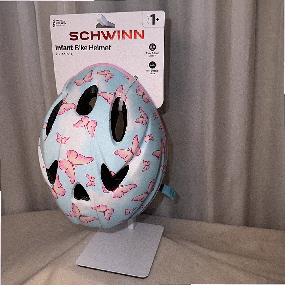Schwinn Infant - 3 ,Bicycle Helmet Comfortable Adjustable Lightweight Butterfly