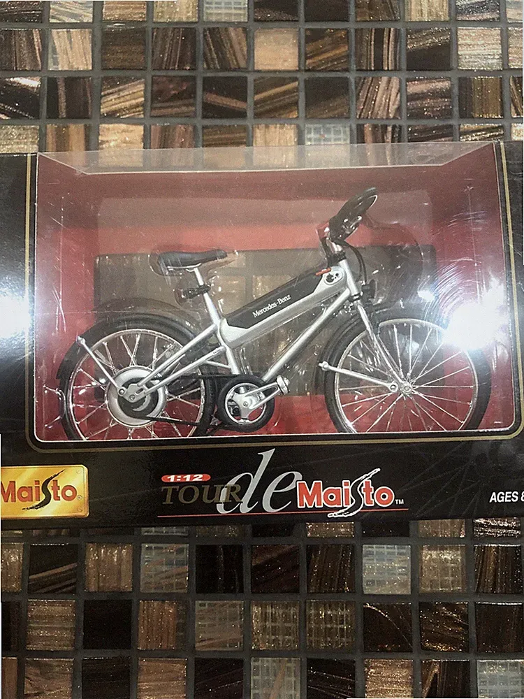Tour de Maisto 1:12 Die Cast Metal Mercedes-Benz Hybrid Bike Bicycle Miniature