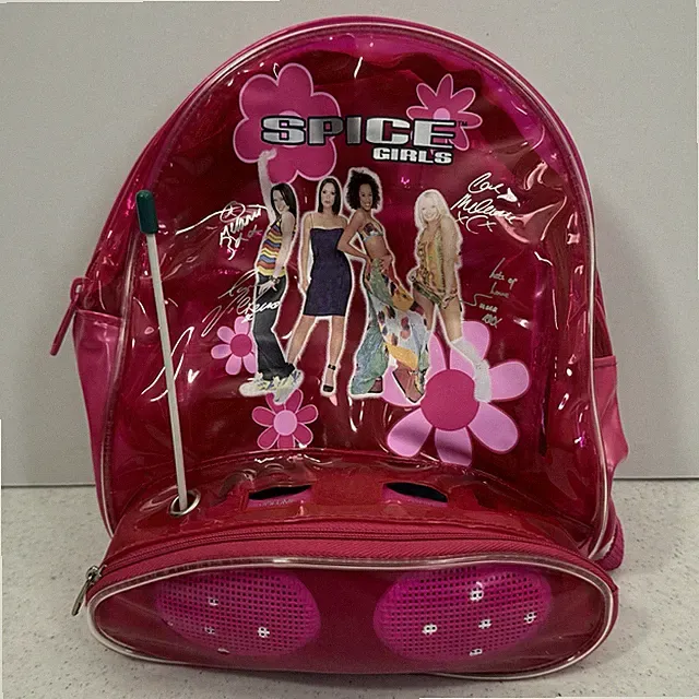 Vintage 1990’s Official Spice Girls VIP Bike Tour A/M Radio & Bike Backpack Read
