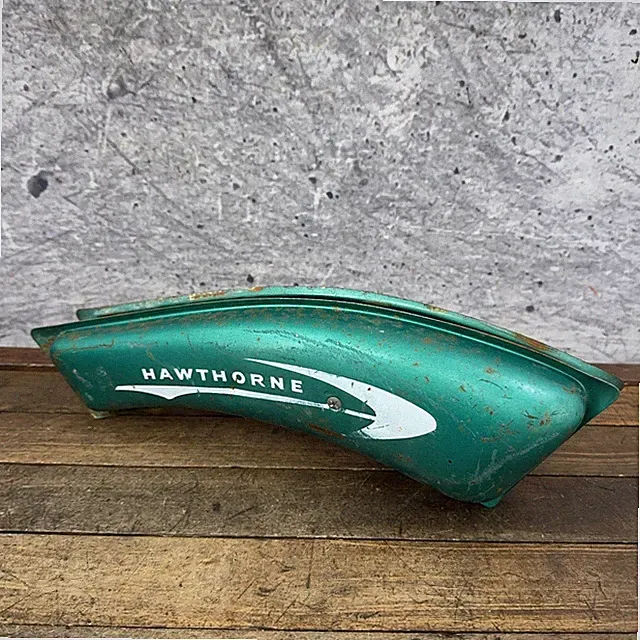 Vintage Hawthorne Horn Tank Green Girls Cruiser Balloon Tire Bicycle Bike Ding